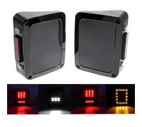 Baceyong 2 luces traseras para coche, luz de freno LED intermitente izquierda + derecha, para JK JKU 2007-2016