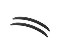 Baceyong 2 tiras de fibra de carbono 3D para guardabarros de automóvil, tiras de guardabarros anticolisión de 33 cm con cinta de moldeo 3M, tira de cejas para neumáticos de coche para la mayoría de
