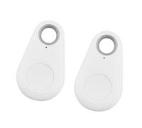 Baceyong 2 uds Mini Bluetooth Inteligente 4,0, Localizador GPS Tracker Auto, Blanco