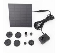 Baceyong - Bomba sumergible de fuente solar para estanque de jardín exterior, 180 l/h, bomba de agua flotante de ahorro de energía con diferentes pulverizadores de tipo de agua