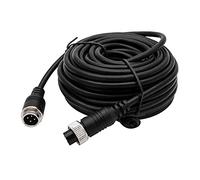 Baceyong Cable de extensión de cámara de visión trasera de 4 pines, adecuado para todos los sistemas de visión trasera y cámaras de 20 m