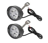 Baceyong Faro de motocicleta, Faros delanteros de motocicleta de 2 piezas con interruptor Faros delanteros de motocicleta