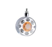 Baceyong Lámparas intermitentes de doble cara, 24 LED, ajuste UniVe-rsal para remolque, camión, camioneta, tractor, lámpara trasera lateral, lente transparente, luz roja, luz ámbar