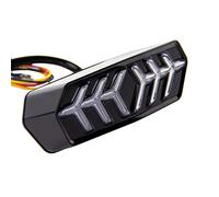 Baceyong Motocicleta Luz Trasera, Luz de Freno Intermitente DRL Luz de Correr para MSX GROM125 CB650F CBR650F CTX700N YG125, Negro (Opcional)