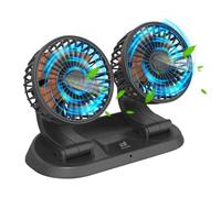 Baceyong Refrigerante de automóvil con automóvil de doble cabeza de 24 V con encendedor de cigarrillo de camión, 360 ° horizontal 180 ° giratorio vertical ajustable ajustable ajustable