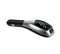 Baceyong X5 coche bluetooth reproductor mp3 radio portátil bluetooth transmisor FM reproducción Micro SD TF tarjeta manos libres llamada puerto USB