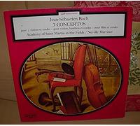Bach / 3 concertos : violon et cordes ; violon Hautbois et cordes ; Flûte et cordes (album vinyle LP)