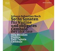Bach : 6 sonates pour violon et clavecin. Bundies, Takata.