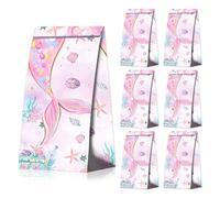 BACH AND BOOZY 12 bolsas fiesta sirenas con bolsitas regalo animales marinos para cumpleaños niñas y baby showers