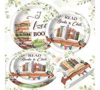 BACH AND BOOZY accesorios para fiesta de libros platos para fiesta de club