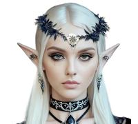 BACH AND BOOZY disfraces renacimiento oscuro siniestro orejas elfos adultos corona elfa pendientes hada fiesta cosplay fotografia fiestas disfraces