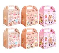 BACH AND BOUJEE 12 piezas caja regalo fiesta capibara bolsas palomitas golosinas accesorios cumpleaños baby shower