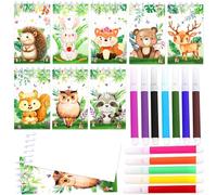 BACH AND BOUJEE 20 libritos para colorear al por mayor animales de jungla safari fiesta libros de actividades pequenos con elefante leon cebra jirafa detalles de fiesta suministros para cumpleanos