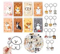 BACH AND BOUJEE fiesta con perro perrito fiesta de cumpleaños llaveros adhesivos decoración con tema de mascota rellenos de piñata golosinas