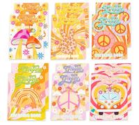 BACH AND BOUJEE hippie boho libros para colorear niños stay groovy mini margaritas arcoíris actividades retro fiestas cumpleaños dos groovy detalles