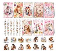 BACH AND BOUJEE set caballo notas adhesivas con lapices relleno bolsas fiesta cuaderno manualidades bolsa equina carreras derby cumpleanos baby shower fiesta novias bodas artesanias creativas