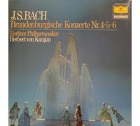 Bach Branderburgische Konzerte 4,5,6. karajan. Vinyl LP.