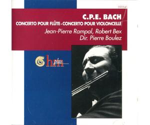 Bach C.P.E. : Concerto pour flute, Concerto pour violoncelle