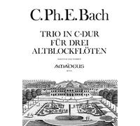 BACH C.P.E. - Trio en Do Mayor (W.146) para 3 Flautas de Pico Alto (Ruhling)