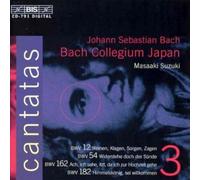 Bach: Cantatas, Vol. 3 n° 12 54 162 182