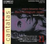 Bach : cantates sacrées vol. 11 BWV 136, 138, 95, 46