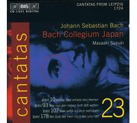 Bach: Cantates sacrées vol.23 BWV 10, 93, 107, 178