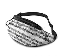 Bach Cello Suite - Riñonera con extracto escrito a mano para mujeres y hombres, bolsa de cinturón casual cruzada con correa ajustable para exteriores, correr, senderismo, Extracto manuscrito de la