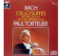 Bach : Cello Suites No. 1 in C BWV 1007 No. 2 in E Flat BWV 1008 -PAUL TORTELIER / EMI [RARE]