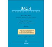 BACH - Concierto nº 2 en Mi Mayor (BWV:1042) para Violin y Piano (Urtext) (Kilian)