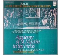 Bach - [Disque 33 T Vinyle] Bach, Concertos Brandebourgeois, Academy of St. martin in the fields, Neville Marriner, Thurston Dart, Philips (BWV1046) (Coffret de 2 disques)