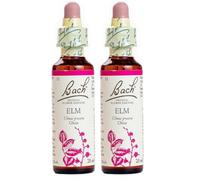 Bach - Flor de Bach Elm, Complemento Alimenticio, con Extracto de Flores de Olmo, Uva de Alc 27% Vol, Ayuda a Gestionar las Emociones para Ser Más Eficiente - 20 ml (Paquete de 2)