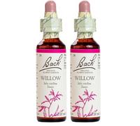 Bach - Flor de Bach Willow, Complemento Alimenticio, con Extracto de Flores de Sauce, Uva de Alc 27% Vol, Ayuda a Gestionar las Emociones Cuando Se Quiere Ser Más Positivo - 20 ml (Paquete de 2)