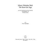 BACH J.S. - ARTE DE LA FUGA BWV1080 VIOLA