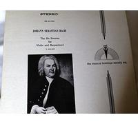 BACH Johann Sebastian - Johann Sebastian Bach: The Six Sonatas for Violin and Harpsichord, BWV 1014, BWV 1015, BWV 1016, BWV 1017, BWV 1018, BWV 1019 ~ Josef Suk, Violin - Zuzana Ruzickova, Harpsichord ~~ Musical Heritage Society OR 431/432
