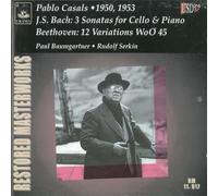 Bach/Ludwig Van Beethoven/Casals/Baumgart - 3 Cello Sonatas / 12 Variations in G Major