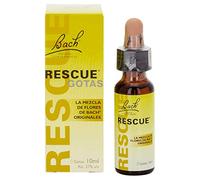 Bach - Rescue Gotas, Complemento Alimenticio con Flores, 10 ml | Remedio Natural, Tranquilidad, Ayuda para la Gestión de Emociones, Uso Diario, Formato Gotas, Fácil de Tomar, Adultos