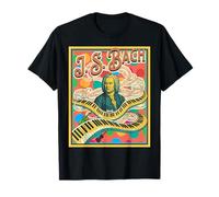 Bach Retro Pop Clásico Amante De La Música Diseño Camiseta