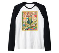 Bach Retro Pop Clásico Amante De La Música Diseño Camiseta Manga Raglan