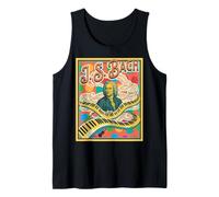 Bach Retro Pop Clásico Amante De La Música Diseño Camiseta sin Mangas