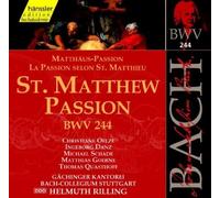 Bach: St Matthew Passion, BWV 244 (Edition Bachakademie Vol 74) /Rilling by Johann Sebastian Bach
