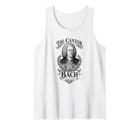 Bach The Cantor Retrato Barroco Pipe Órgano Música clásica Camiseta sin Mangas