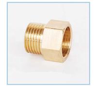 Bachangz-Manguera de latón Copper M14*1.5, M20*1.5, 1/4", 1/2" Male To Female Threaded Brass Coupler Adapter Brass Pipe Fitting, Tubería de riego de jardín(Female M20x1.5,1/4")