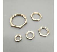 Bachangz-Manguera de latón M10 M12 M14 M16 M20 1/8" 1/4" 3/8" 1/2" 3/4" 1" Female Thread Hexagonal Shank Cap Brass Hex Lock Nuts Pipe Fitting, Tubería de riego de jardín(M14x1.5)