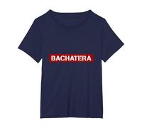 Bachata Bachatera Bachata Curso Camiseta, Mujer Tallas Grandes, Azul Marino, 4XL Grande