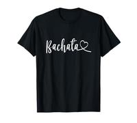 Bachata Corazón - Música Latina Baile Pareja Caligrafía Camiseta