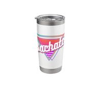 Bachata Vintage Retro Tropical | SBK Salsa Bachata Kizomba Vaso térmico de acero inoxidable de doble pared