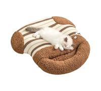 Bache de Dormir de Gato: 23 Pulgadas Cama de Cueva de Perro Cerrada Caliente para Comodidad, cojín de lujos con Fondo Antideslizante, Cama para Mascotas para balcón de Viaje de Viaje a