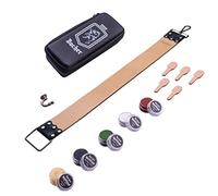 Bacher Asentador de Cuero Strop para Afilado Navajas kit con Compuesto (REGULAR: 56.5x5 cm) - Accesorios para Afeitado Manual