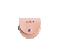 Bacher Bolso Cinturón para Piedra Afilar Hacha (hecho a mano Funda de Piel para Cinturón) - Cuero Accesorios para Piedras de Afilar Redonda - compatible con Afilador Lansky Puck