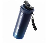 BACHGOLD Botella filtro purificador para exterior capacidad de filtrado 1500 L I Elimina el 99,99 % de las bacterias y filtra microplásticos,partículas y cloro I Para situaciones críticas, Azul 800ml